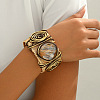 Flat Round Zinc Alloy &  Cuff Bangles FS-WG8CC9C-01-2