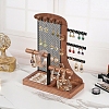 Wood Jewelry Organizer Stand Holder PW-WGBDC8A-01-4