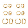 YILISI 6 Pairs 3 Styles Brass Huggie Hoop Earrings EJEW-YS0001-01-2