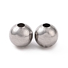 Non-Tarnish 304 Stainless Steel Round Beads STAS-F285-01P-2