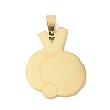 Sports 201 Stainless Steel Laser Cut Pendants STAS-P428-14G-02-1