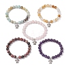 5Pcs Natural Gemstone Beaded Stretch Bracelets for Women BJEW-JB11399-2