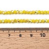AB Color Plated Opaque Glass Beads Strands GLAA-G127-02C-4