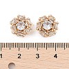 Rack Plating Brass Micro Pave Cubic Zirconia Beads KK-F879-11G-3