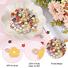 140Pcs 7 Colors Alloy Enamel Charms ENAM-HY0003-03-5