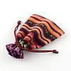 Ethnic Style Cloth Packing Pouches Drawstring Bags X-ABAG-R006-10x14-01E-2