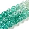 Spray Painted Crackle Glass Beads Strands DGLA-C002-10mm-10-3