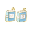 Golden Plated Alloy Enamel Pendants ENAM-Z017-12G-01-1