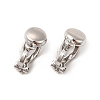 Alloy Clip-on Earring Findings PALLOY-M208-02P-2