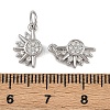 Brass Micro Pave Cubic Zirconia Pendants KK-B150-02P-01-3
