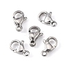 Tarnish Resistant 304 Stainless Steel Lobster Claw Clasps X-STAS-M262-01-9mm-2