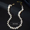 Natural Baroque Freshwater Pearl Rice Beaded Necklaces for Women FS-WGF2BFC-01-5