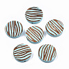 Painted Natural Wood Beads WOOD-T021-50B-02-1