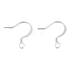 Brass Earring Hooks KK-H258-06E-S-2
