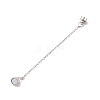 Brass Magnetic Clasp with Cable Safety Chain KK-F839-035P-2