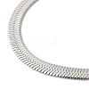 Non-Tarnish 304 Stainless Steel Herringbone Chain Bracelet for Men Women LS-BJEW-Q998-01P-2