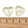 Transparent Printed Acrylic Beads OACR-H124-03C-3