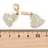 Alloy Crystal Rhinestone European Dangle Charms AL-CBAC2D3-11G-3
