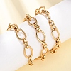 10MM 304 Stainless Steel Oval Link Chain Necklaces for Women NJEW-G194-04G-2