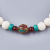 2-Loop Wrap Style Buddhist Jewelry BJEW-S140-12-3