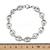 304 Stainless Steel Link Chain Bracelets for Women Men BJEW-Z143-25P-5