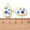 Printed Alloy with Acrylic Pendants AL-CBAE25B-04G-G-2
