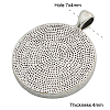 Alloy Pendant Cabochon Settings PALLOY-A13349-AS-NR-4