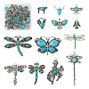 13pcs 13 style Tibetan Style Alloy Pendants FIND-TA0002-36-1