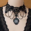 Gothic Choker Necklaces X-NJEW-N0052-380-1