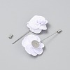 Flower Polyester Brooches JEWB-WH20006-01G-2