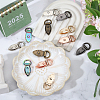 12Pcs 6 Colors Alloy Suspension Clasps FIND-CA0010-72-4