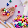 4 Sets 4 Colors Plastic Large-Hole Jute Braid Dreadlock Accessory OHAR-GA0001-19-3
