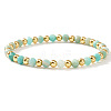 Natural Amazonite Beaded Stretch Bracelets TU5709-16-1