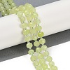 Natural Dyed White Jade Beads Strands G-H057-A22-09-2