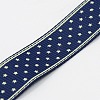 5/8inch(16mm) Wide Star Printed Midnight Blue Grosgrain Ribbons for Hairbows X-SRIB-G006-16mm-06-2