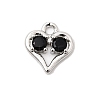 Brass Micro Pave Cubic Zirconia Pendants KK-L258-11P-04-1
