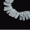 Chip Natural Quartz Crystal Graduated Beads Strands G-P064-01-2