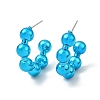 Round Ball Acrylic Stud Earrings EJEW-P251-18-2