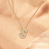 1Pc Brass Micro Pave Cubic Zirconia Letter Pendant Necklaces NJEW-LP0001-43S-G-4