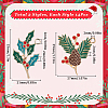 28Pcs 2 Styles Golden Plated Christmas Alloy Enamel Pendants ENAM-SC0005-83-2