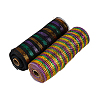 DICOSMETIC 2 Rolls 2 Colors PP Striped Mesh Ribbons SRIB-DC0001-02-8