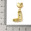 Rack Plating Brass Micro Pave Clear Cubic Zirconia Perdants KK-C067-12G-L-3