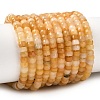 Natural Topaz Jade Heishi Beads Strands G-A299-A21-01-2