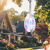 1Pc Glass Pendant Decorations AJEW-BBC0002-29-5