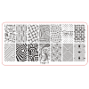 Stainless Steel Nail Art Templates Stamping Plate Set MRMJ-S048-103-1