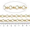 Rack Plating Brass Round Ring Link Chains CHC-G023-05G-2