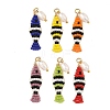 TOHO Glass Seed Beaded & Natural Cultured Freshwater Pearl Pendnats PALLOY-MZ01377-1