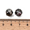 Electroplate Transparent Round Glass Beads GL-CBA6A73-FP02-3