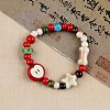 Handmade Porcelain Beaded Stretch Bracelets FS-WG33B94-10-1