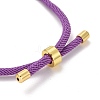 Adjustable Polyester Cord Bracelet Making MAK-C001-01-4